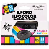 Ilford Ilfocolor Rapid Half Frame - Wegwerpcamera - single use - 54 kleuren foto's - Met flits