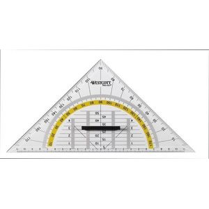 Westcott geodriehoek - 22cm - met greep - AC-E10134-BP
