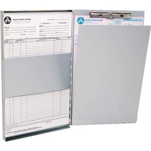 Westcott klembord - met opbergvak - Aluminium - A4 - open zijkant - AC-E17004