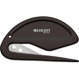 Westcott briefopener - kunststof met scherp mesje - zwart - AC-E29699