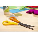 Westcott kinderschaar - Kids - 13cm - spitse punt - linkshandig - geel/oranje - AC-E21596