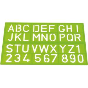 Westcott sjabloon - letter en nummers - 1 stuks - hobbysjabloon - AC-E10600