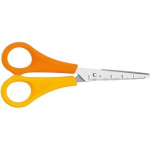 Schaar Westcott Kids 13cm linkshandig kunststof spitse punt oranje/ geel