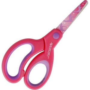 Westcott kinderschaar - softgrip Junior - 13 cm - ronde punt - roze - AC-E21560