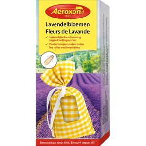 Aeroxon - Mottenval – Mottenval kledingmotten – Motten bestrijden – mottenballen - Lavendelbloemen tegen motten - Aangename geur