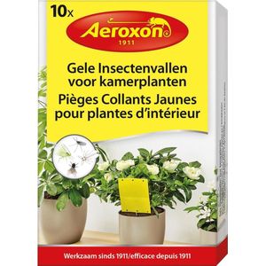 Aeroxon - Vliegenvanger gele stickers - 10 stuks