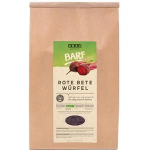 GRAU - het origineel - Gedroogde groenten voor BARFen voor honden - Rode bietenblokjes, 1 st. (1 x 1,2 kg)