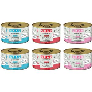 6x200g Kitten Mixpakket (3 Smaken) GRAU Kattenvoer