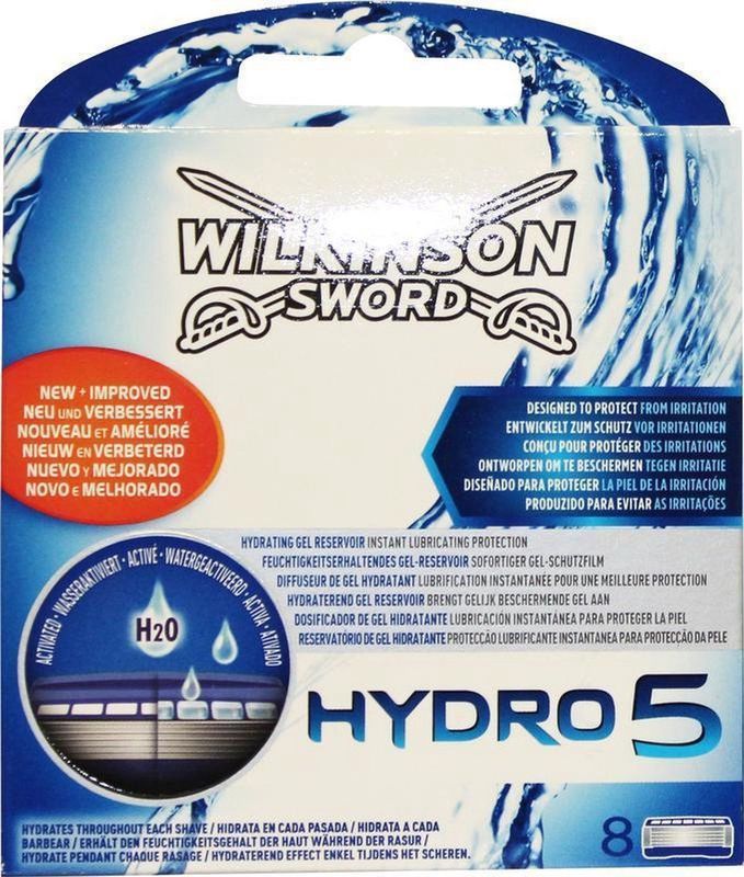 Wilkinson Hydro 5 Scheermesjes 8 Stuks Met Gelreservoir Aloe Vera