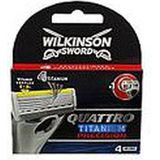 Wilkinson Sword - Quattro Titanium Precision - Scheermesjes - 4 st