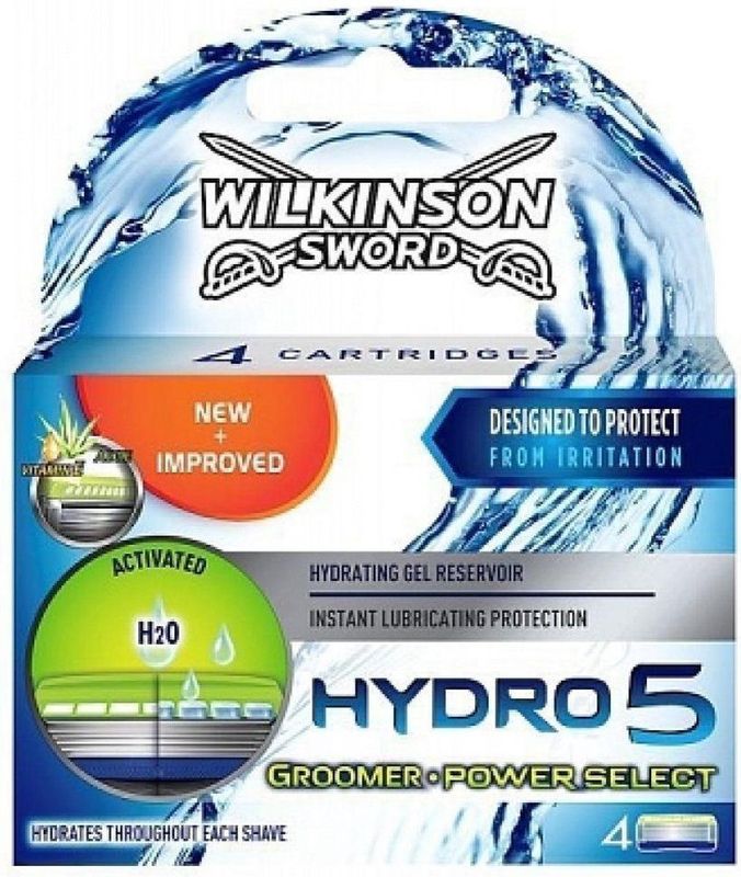 Wilkinson - Hydro 5 Scheermesjes - Groomer Power Select - 4 Stuks