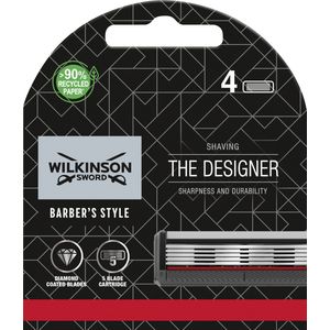 Wilkinson Sword Barber's Style The Designer - Recharges de Lames x4