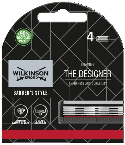 Wilkinson Sword - The Designer - Scheermesjes - 5 Stuks - Diamant Gecoat