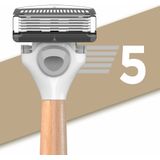 Wilkinson Sword Hydro 5 Skin Protection Premium Edition - Scheermes - Houten Handvat