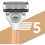 Wilkinson Sword Hydro 5 Skin Protection Premium Edition - Scheermes - Houten Handvat