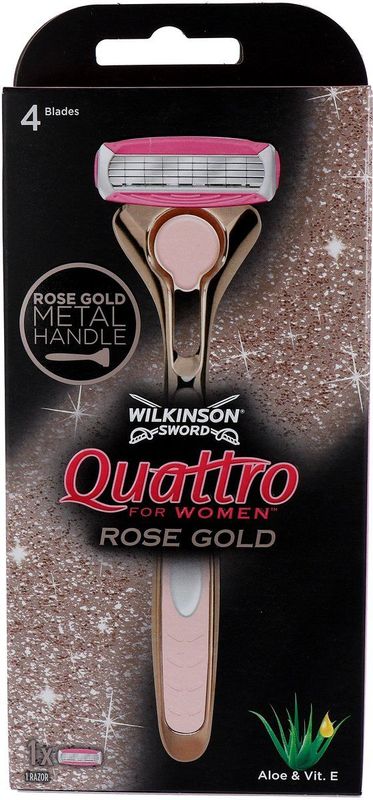 Wilkinson Quattro Scheermes Vrouwen Rose Gold