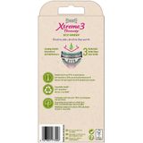 Wilkinson Xtreme3 Beauty Eco Green - Wegwerpscheermesjes - 4 Stuks - Gerecycled Kunststof