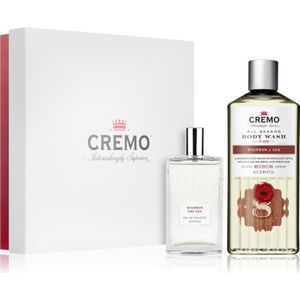 CREMO BOURBON & OAK Cadeauset voor mannen met eau de toilette 100 ml + douchegel 473 ml - warme en kruidige geur
