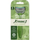 Wilkinson Sword - Xtreme 3 Eco Green X 4 – milieuvriendelijk en recyclebaar scheerapparaat voor heren – 70 g