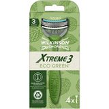 Wilkinson - Xtreme3 Green - Wegwerpscheermesjes - 4 Stuks - Gerecycled Kunststof