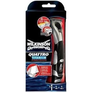 Wilkinson Sword Quattro Precision Trimmer Scheerapparaat + Vervangende Messjes 1 st