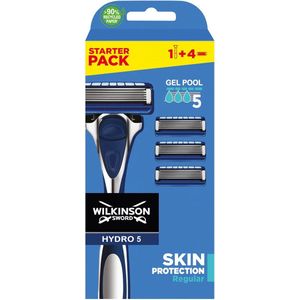 Hydro 5 Skin - Scheermesbescherming - 4 Navullingen - Koolstofcoating