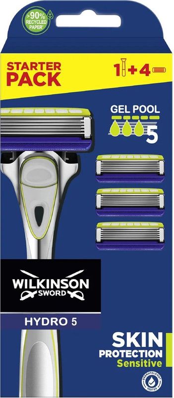 Wilkinson - Hydro 5 Sensitive - Scheersysteem - Blauw - Huidbescherming