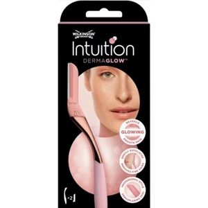 Wilkinson Sword - Intuition Dermaglow - Rasoir - Rose - 1 Manche et 2 Recharges