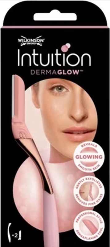 Wilkinson Sword - Intuition Dermaglow - Rasoir - Rose - 1 Manche et 2 Recharges
