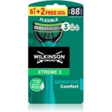 Wilkinson Sword - Xtreme 3 Sensitive Comfort - Wegwerp Scheermessen - 8 st