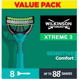 Wilkinson Sword - Xtreme 3 Sensitive Comfort - Wegwerp Scheermessen - 8 st