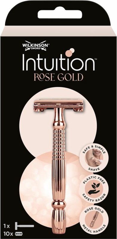 Wilkinson Sword - Intuition - Scheermes - Rose Gold - Met 10 Navulmesjes