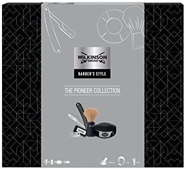 Wilkinson Sword - The Pioneer Collection - Cadeau Set - Shavette - Blaireau - Savon à Barbe 125gr