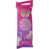 Wilkinson - Intuition Xtreme 3 - Wegwerpscheermesjes - 6 Stuks - Jojoba en Vitamine E