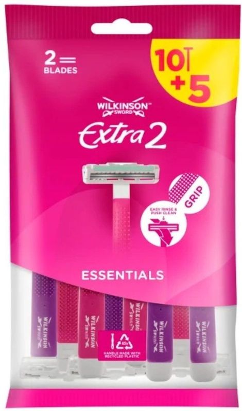 Wilkinson - Intuition Extra 2 - Wegwerpmesjes - 15 Stuks - Aloë Vera Glijstrip