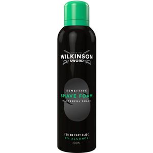 Wilkinson - Sensitive Shave Foam - 200 ml - Zonder Alcohol - 90% Natuurlijke Ingrediënten