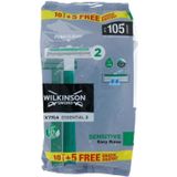 Wilkinson Wegwerpscheermesjes Extra 2 Sensitive - 15 Stuks