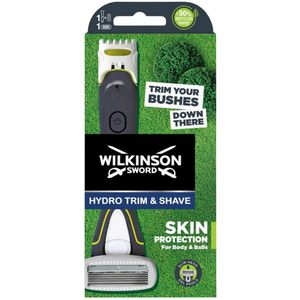 1+1 gratis: Wilkinson Hydro Trim & Shave Body & Balls Scheermes en Trimmer 1 set