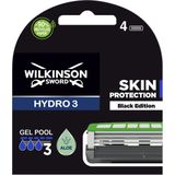 Wilkinson Hydro 3 - Scheermesjes - 4 Stuks - Hydraterend Gel-Reservoir