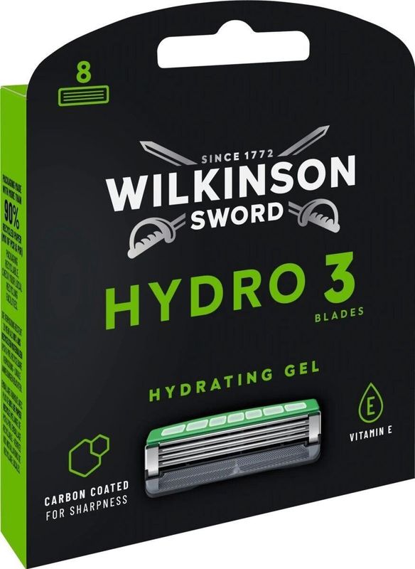 Wilkinson Sword Hydro 3 Scheermesjes Skin Protection 8 stuks
