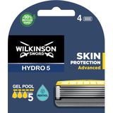 Scheermesjes - 4 x 5-Bladige Navullingen - Schokabsorberende Technologie - Menthol