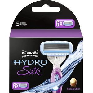Wilkinson - Hydro Silk 6 Scheermesjes - Navulling - 5 Scheerbladen