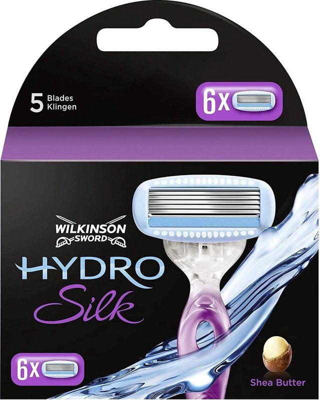 Wilkinson - Hydro Silk 6 Scheermesjes - Navulling - 5 Scheerbladen
