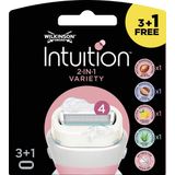 Wilkinson Sword Intuition 2-in-1 Variety - Navulmesjes - 4 stuks