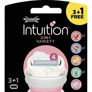 Wilkinson Sword Intuition 2-in-1 Variety - Navulmesjes - 4 stuks