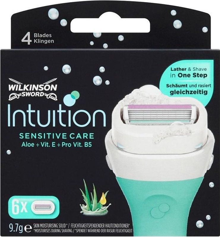 Wilkinson Sword - Intuition Sensitive Care - Vervangende Opzetstuk 6 st
