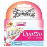 Wilkinson Sword Quattro for Women - Vervangende Open Messen - 3 st