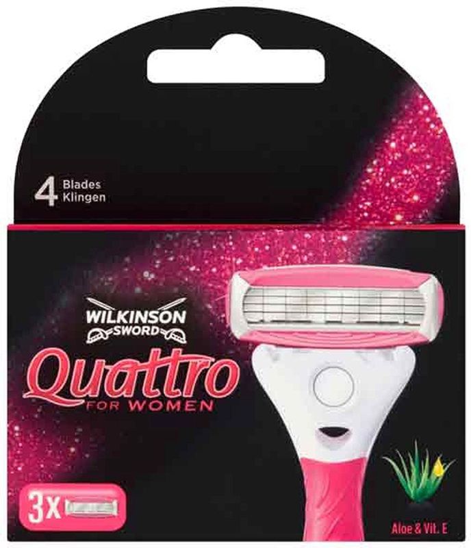 Wilkinson Sword Quattro for Women - Vervangende Open Messen - 3 st