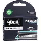 Wilkinson - Quattro Titanium Sensitive - Scheermesjes - 4 Stuks