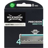 Wilkinson - Quattro Titanium Sensitive - Scheermesjes - 8 Stuks